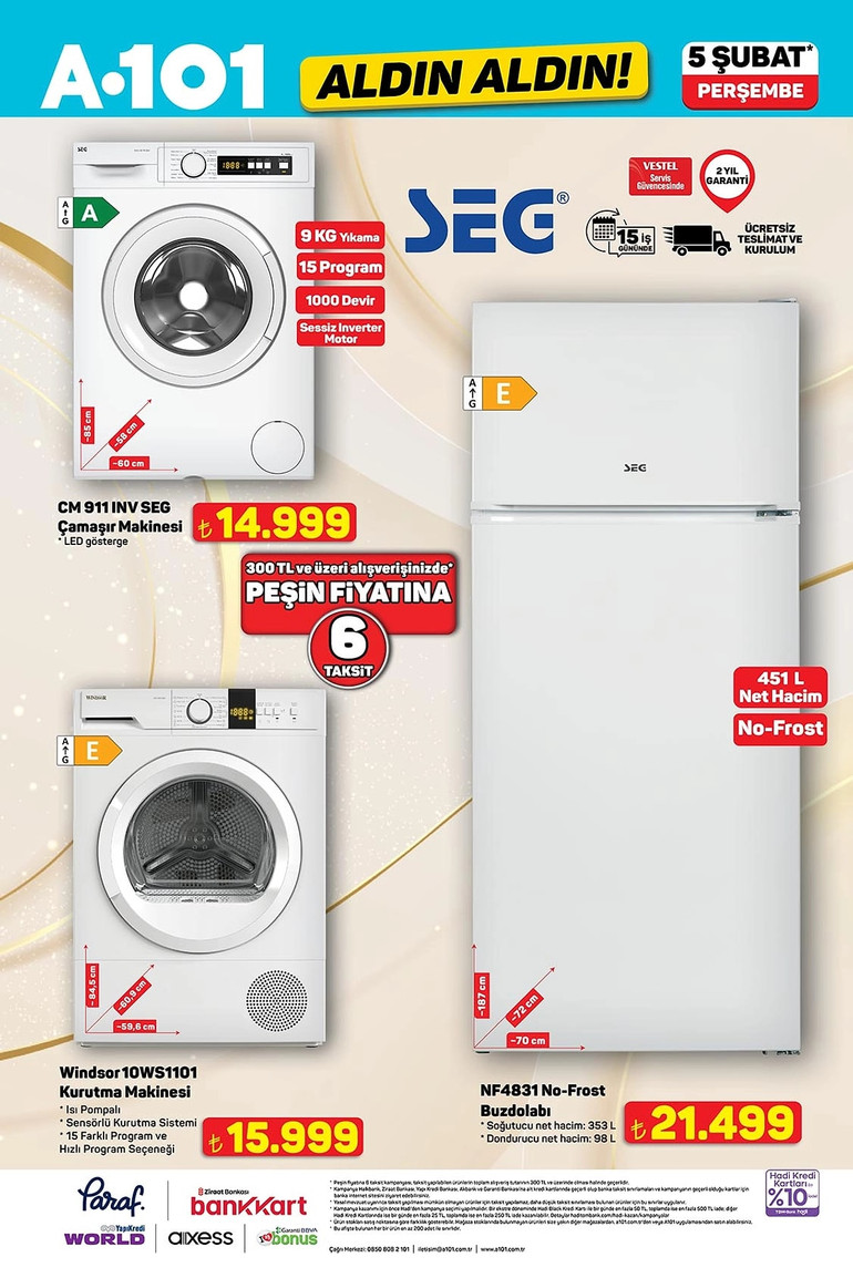 A101’e Elektrikli Kamyonet Geliyor: İşte A101 Aldın Aldın 5 Şubat 2026 İndirim Kataloğu... resim: 1