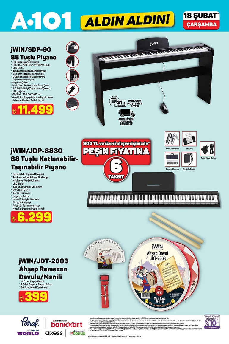 A101 Fırsat Kataloğunu Yayınlandı: İşte A101 Aldın Aldın 18 Şubat 2026 İndirim Kataloğu… resim: 0