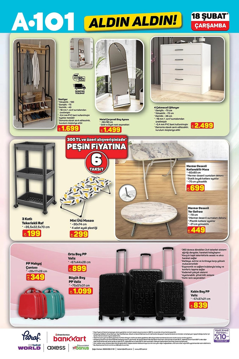 A101 Fırsat Kataloğunu Yayınlandı: İşte A101 Aldın Aldın 18 Şubat 2026 İndirim Kataloğu… resim: 4