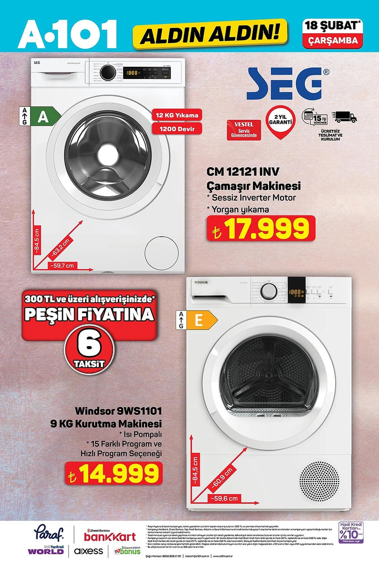 A101 Fırsat Kataloğunu Yayınlandı: İşte A101 Aldın Aldın 18 Şubat 2026 İndirim Kataloğu… resim: 5