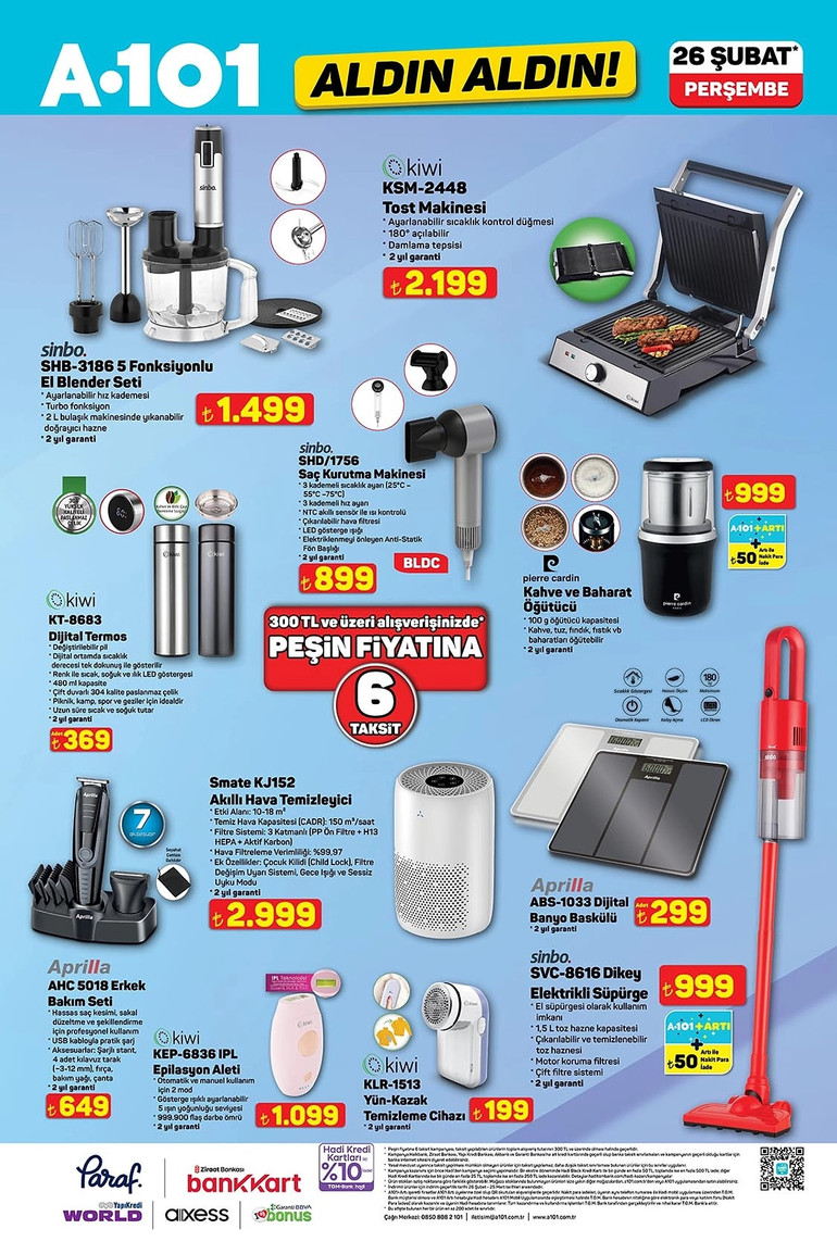 A101 Market Fırsat Kataloğunu Yayınlandı: İşte A101 Aldın Aldın 26 Şubat 2026 İndirim Kataloğu resim: 2