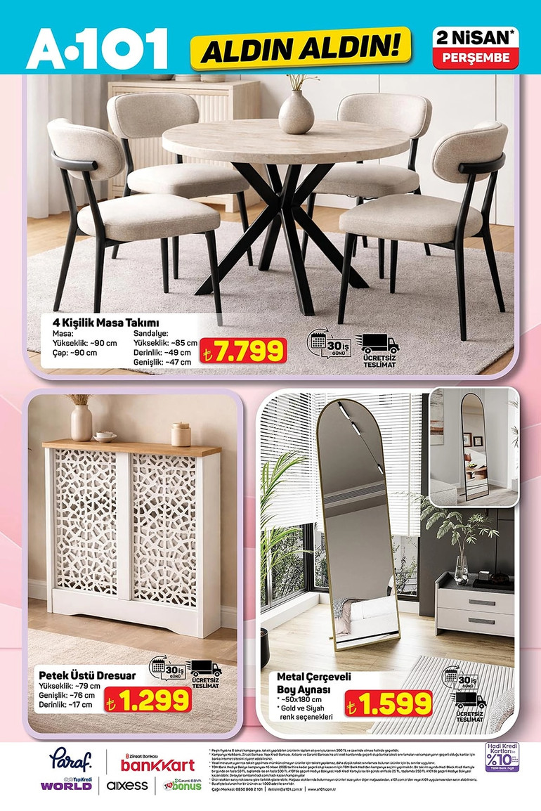 A101 2 Nisan 2026 Aldın Aldın Kataloğunu Yayımladı: A101’de Akıllı TV ve Philips Süpürge Fırsatı resim: 4