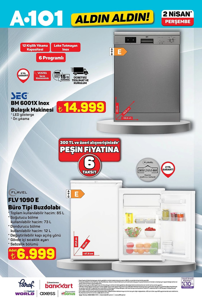 A101 2 Nisan 2026 Aldın Aldın Kataloğunu Yayımladı: A101’de Akıllı TV ve Philips Süpürge Fırsatı resim: 1