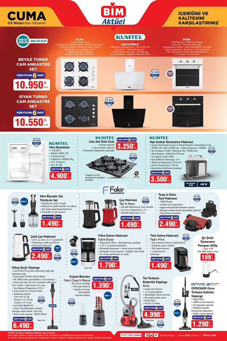 BİM Cuma İndirim Kataloğunu Yayımladı! İşte BİM 3 Nisan 2026 BİM Aktüel Kataloğu... resim: 0