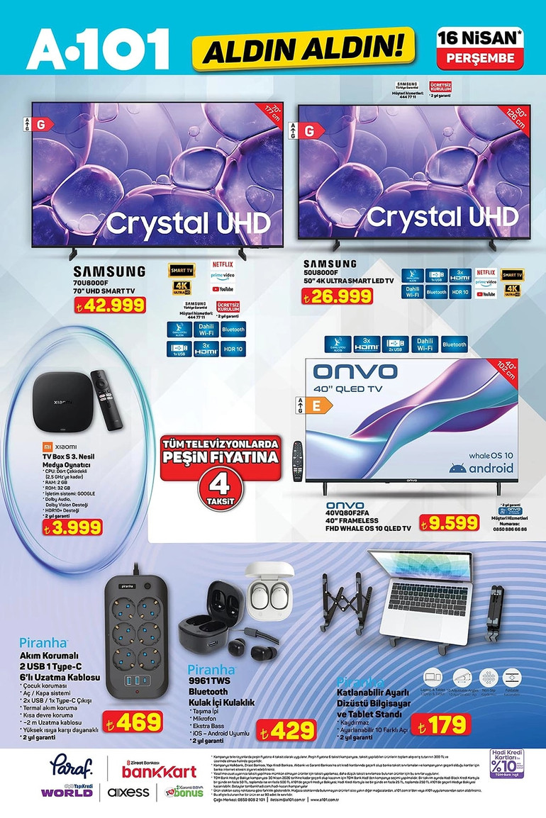 Bu Hafta A101 Raflarında Yok Yok: İşte A101 Aldın Aldın 16 Nisan 2026 İndirim Kataloğu resim: 1
