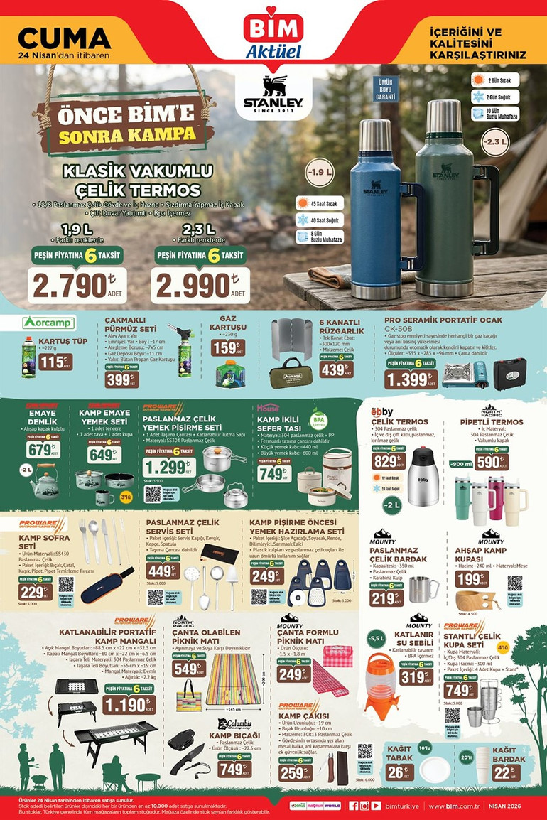 BİM Marketlerin İndirim Yağmuru: 24 Nisan Cuma Gününe Özel BİM İndirim Kataloğunda Yok Yok resim: 3