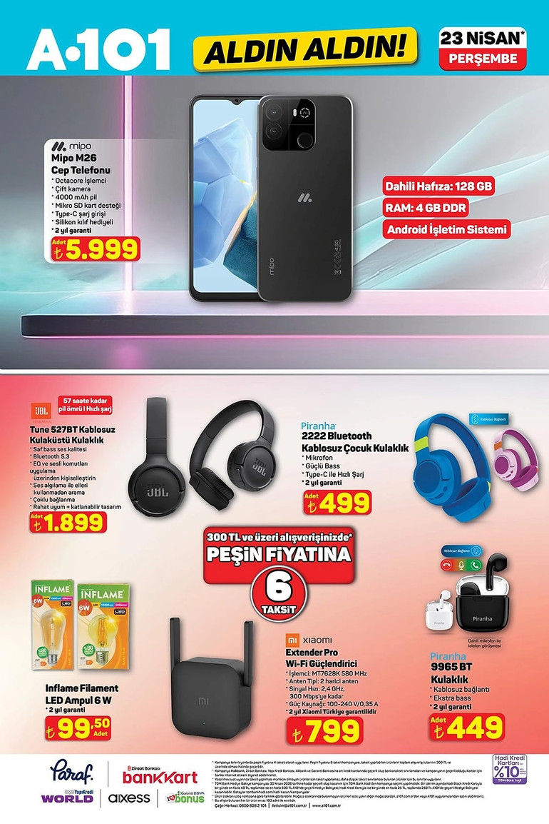 A101 Aldın Aldın Fırsat Kataloğunu Yayınlandı: İşte A101 Aldın Aldın 23 Nisan 2026 İndirim Kataloğu resim: 1