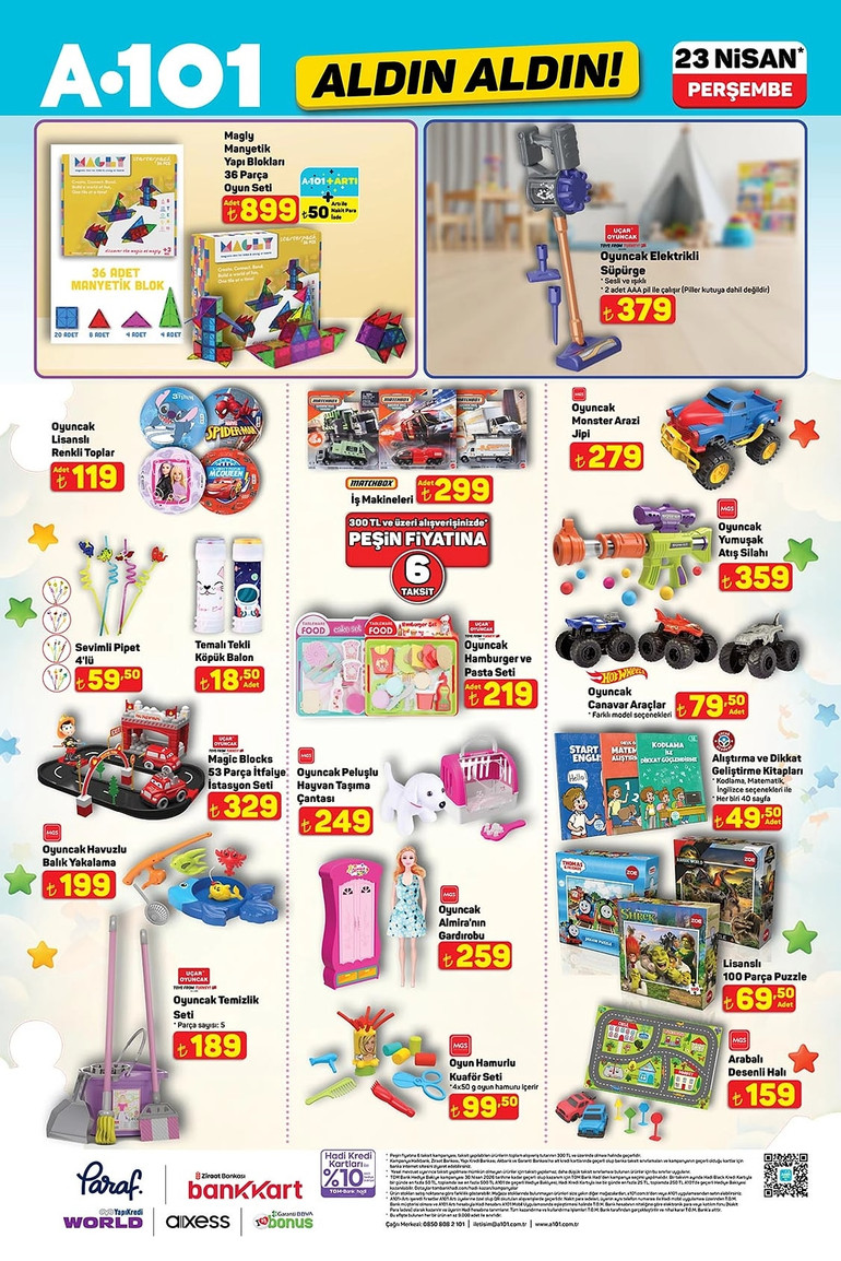 A101 Aldın Aldın Fırsat Kataloğunu Yayınlandı: İşte A101 Aldın Aldın 23 Nisan 2026 İndirim Kataloğu resim: 10