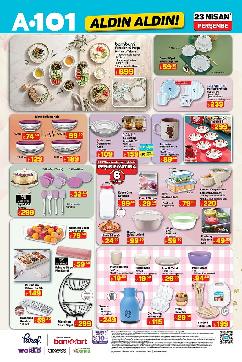 A101 Aldın Aldın Fırsat Kataloğunu Yayınlandı: İşte A101 Aldın Aldın 23 Nisan 2026 İndirim Kataloğu resim: 9