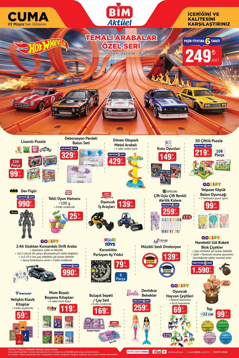 BİM İndirim Kataloğunu Yayımladı! İşte BİM 1 Mayıs 2026 Cuma BİM Aktüel Kataloğu... resim: 0