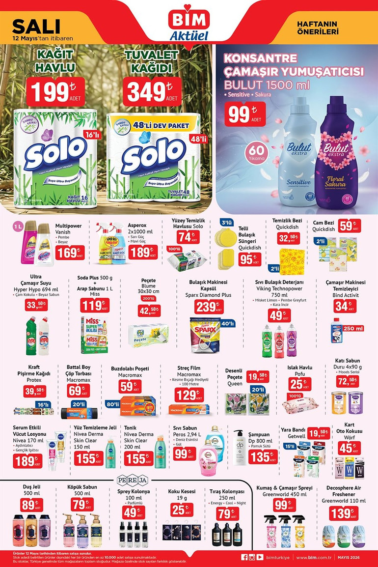 BİM Marketlerin İndirim Rüzgarı: 12-13 Mayıs Günlerine Özel BİM İndirim Kataloğunda Yok Yok resim: 2