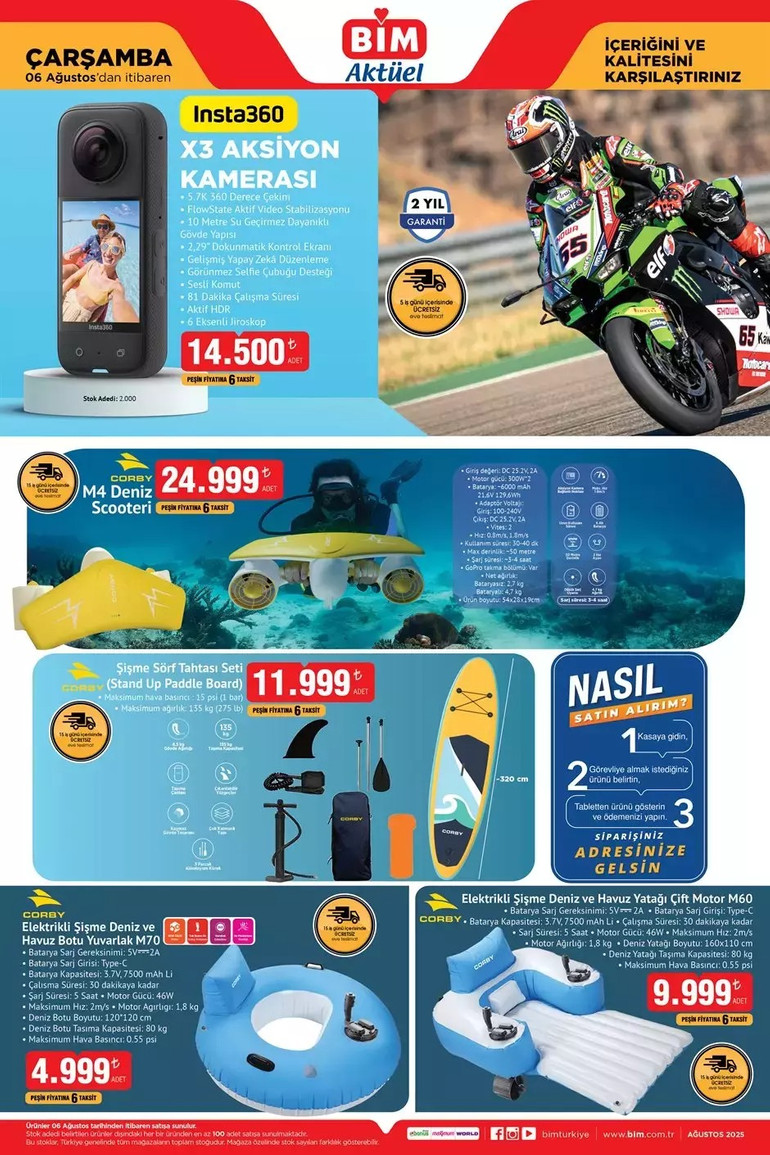 BİM'de İndirim Yağmuru Başladı! BİM 5 Ağustos Salı ve 8 Ağustos Cuma Kataloğunu Yayımladı! resim: 4