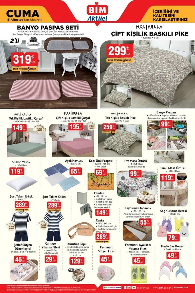 BİM Yeni indirim Kataloğunu Yayımlandı! İşte BİM'in 12-15 Ağustos 2025 Cuma ve Salı Kataloğu... resim: 7