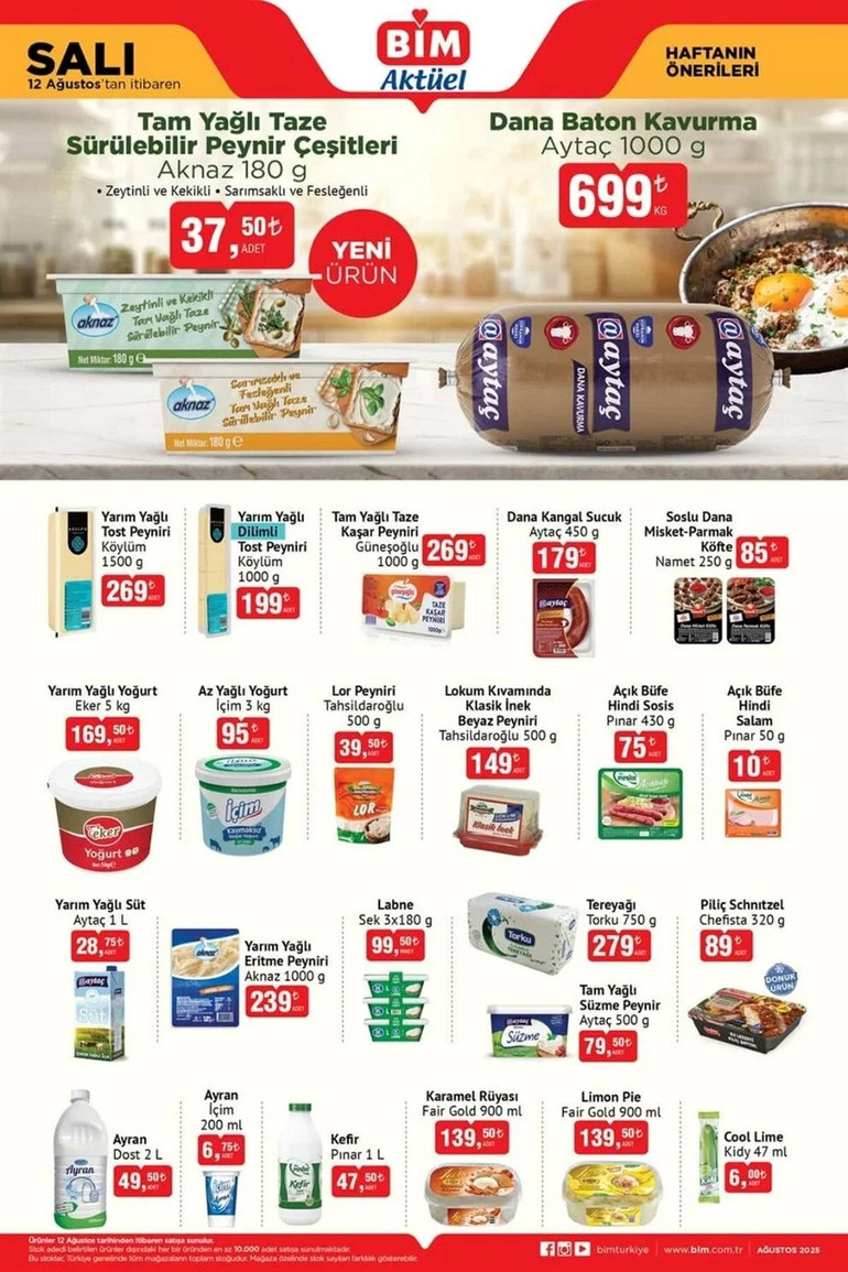 BİM Yeni indirim Kataloğunu Yayımlandı! İşte BİM'in 12-15 Ağustos 2025 Cuma ve Salı Kataloğu... resim: 1