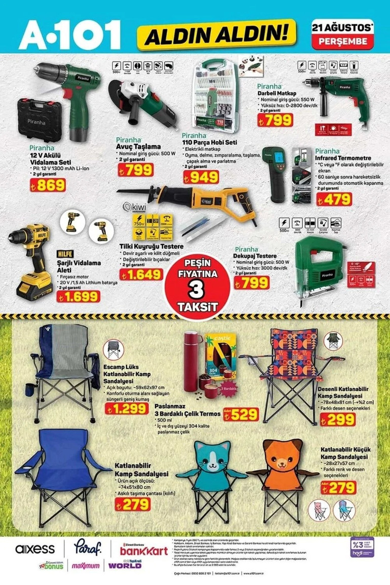 A101 Aldın Aldın 21 Ağustos Fırsat Kataloğu Yayında! İşte A101'in İndirimli Ürünler Listesi... resim: 4