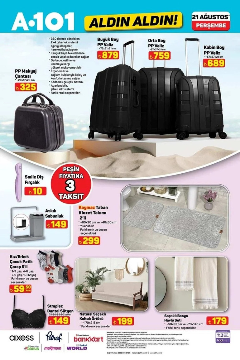 A101 Aldın Aldın 21 Ağustos Fırsat Kataloğu Yayında! İşte A101'in İndirimli Ürünler Listesi... resim: 5