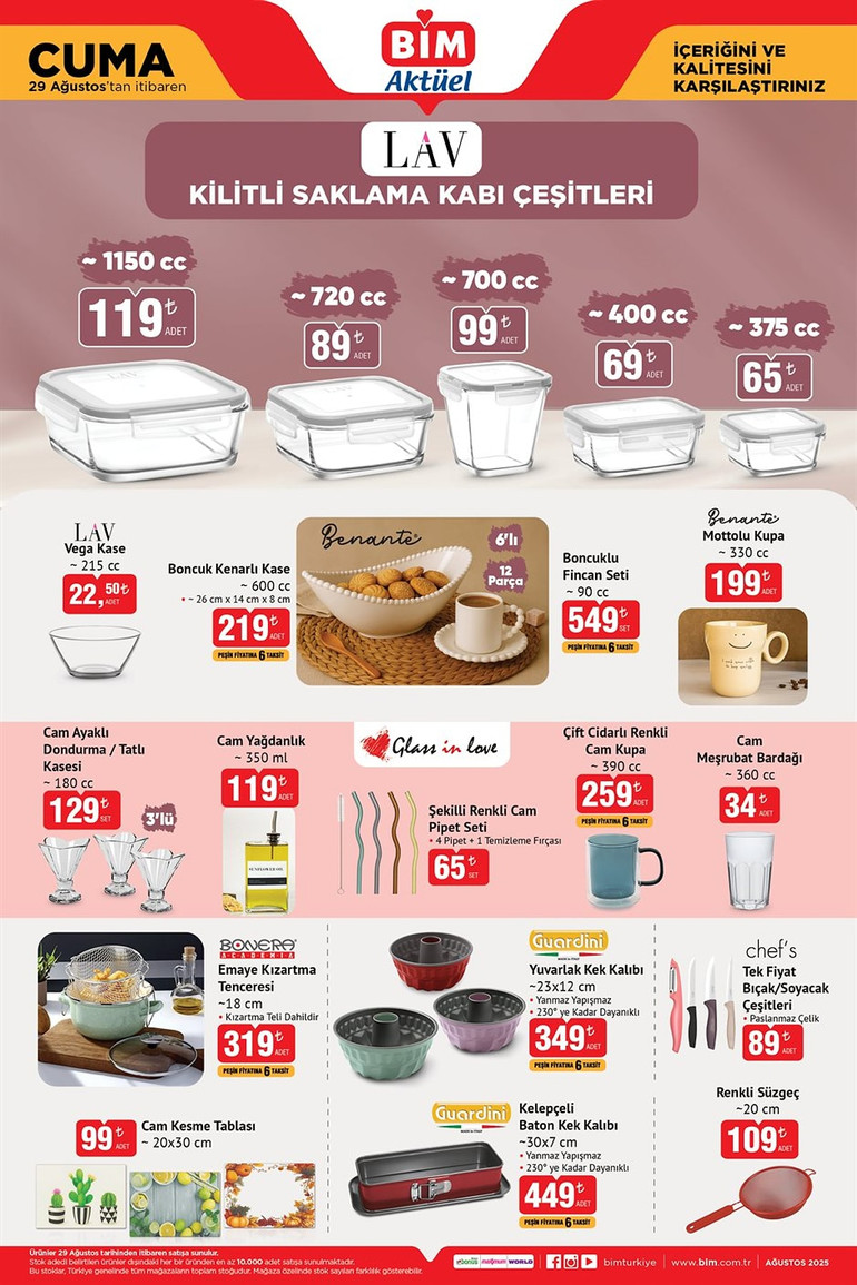 BİM 29 Ağustos Cuma Aktüel Ürünler İndirim Kataloğunu Yayımladı! Listede Yok Yok... resim: 0