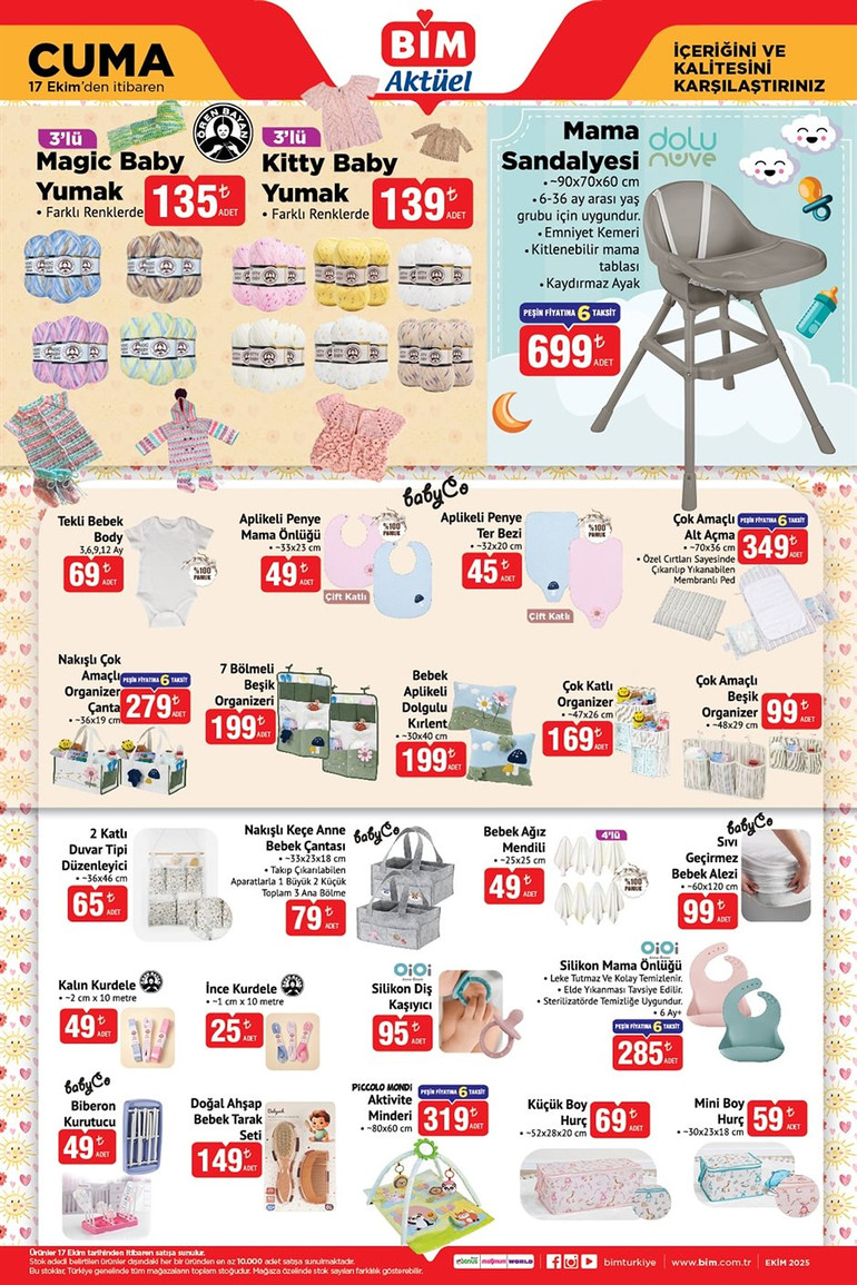BİM 17 Ekim Cuma Gününe Özel BİM İndirim Kataloğunu Yayımladı: BİM Cuma Aktüel Kataloğunda Yok Yok resim: 3