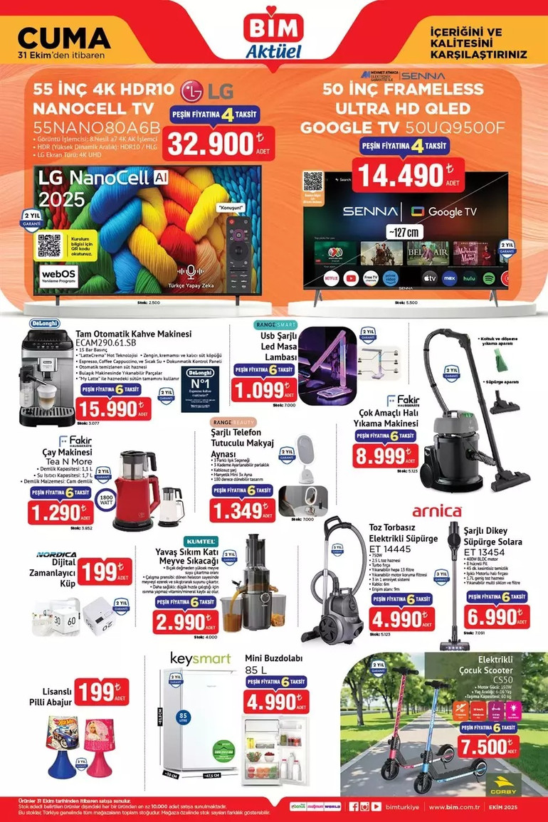 BİM Cuma Gününe Özel Fırsat Kataloğunu Yayımlandı! İşte 31 Kasım Cuma BİM Aktüel Kataloğu...  resim: 0