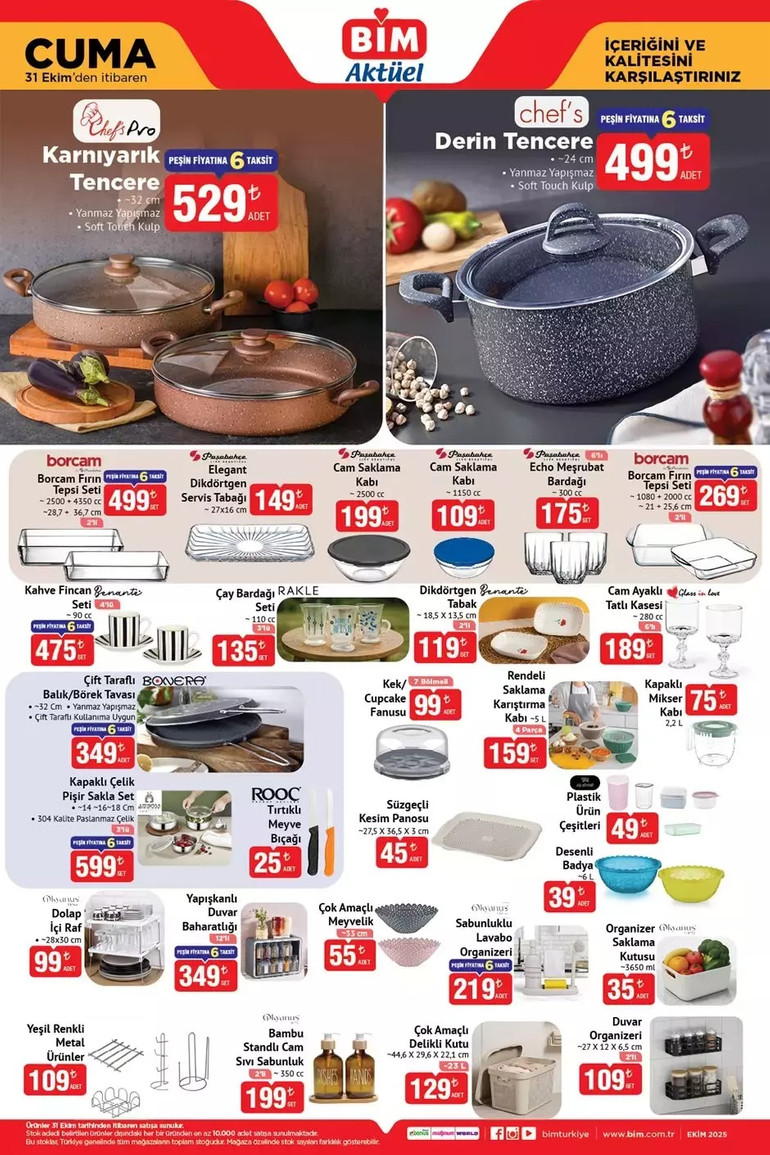 BİM Cuma Gününe Özel Fırsat Kataloğunu Yayımlandı! İşte 31 Kasım Cuma BİM Aktüel Kataloğu...  resim: 1