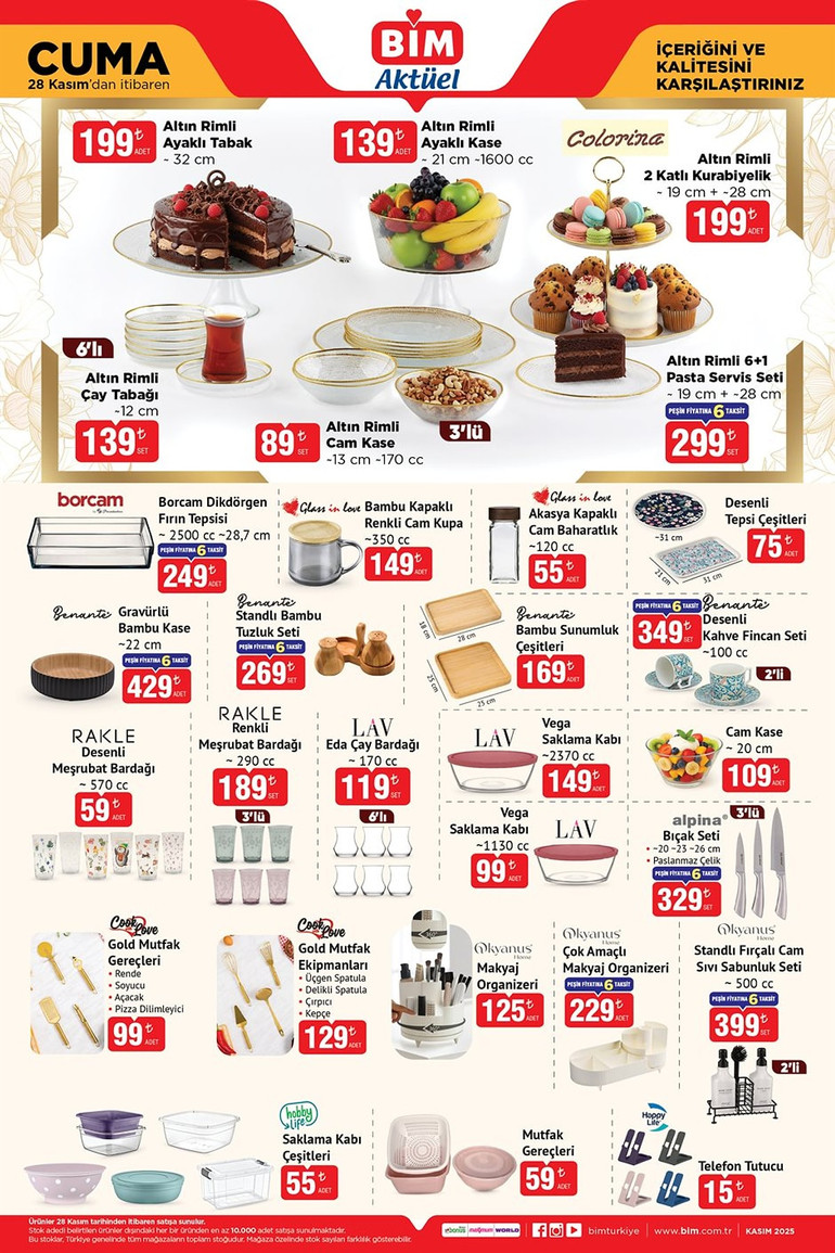 BİM 28 Kasım 2025 Cuma İndirim Kataloğunu Yayımladı! BİM Aktüel Kataloğunda Yine Yok Yok resim: 4