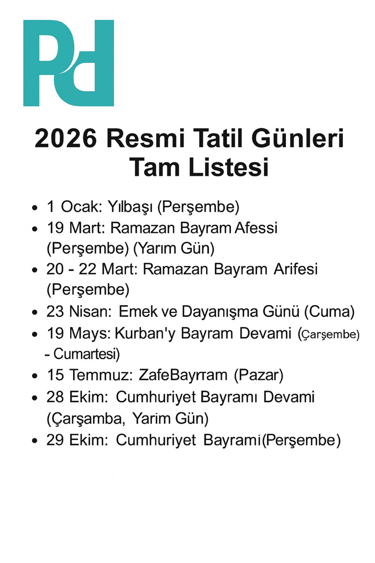 2026 Resmi Tatil Takvimi Belli Oldu! İşte Uzun Tatil Fırsatları Sunan 2026 Tatil Takvimi! resim: 0