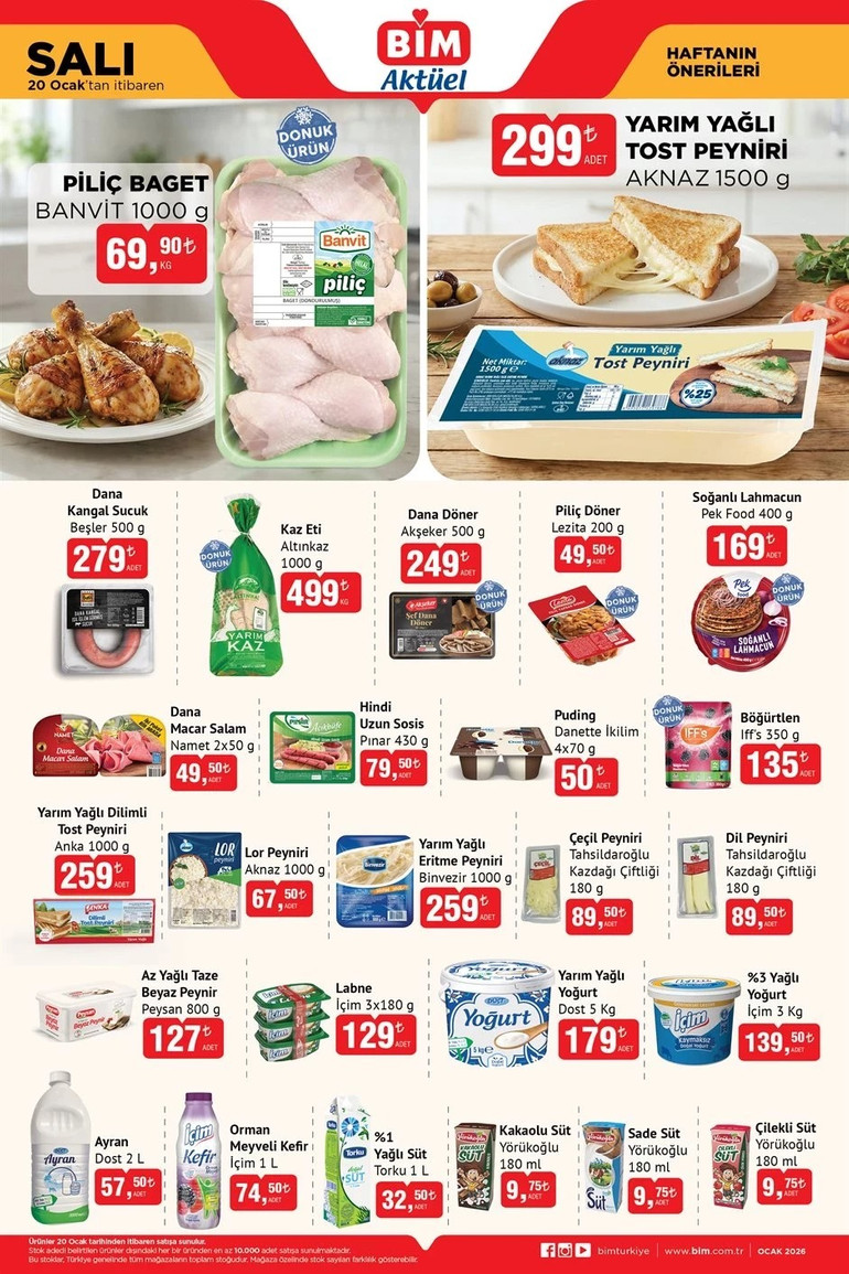BİM Salı ve Cuma Gününe Özel Aktüel Kataloğunu Yayımlandı! İşte 20-23 OCAK BİM Aktüel Kataloğu... resim: 2