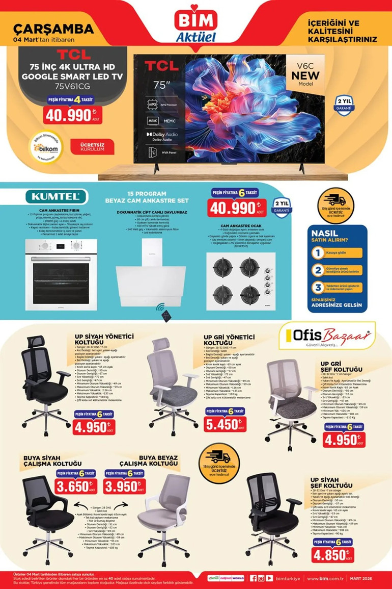 BİM Marketlerin İndirim Yağmuru: 3 - 4 Mart BİM İndirim Kataloğunda Yok Yok resim: 3
