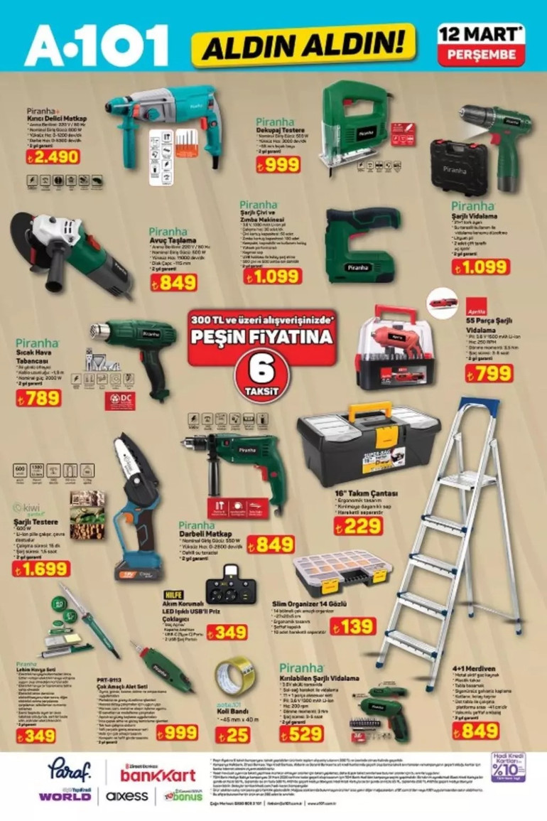 A101 Aldın Aldın Fırsat Kataloğunu Yayınlandı: İşte A101 Aldın Aldın 12 Mart 2026 İndirim Kataloğu resim: 9