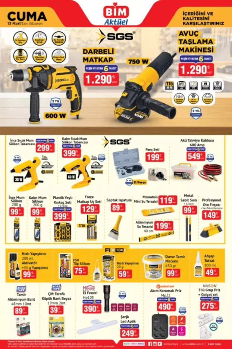 BİM 13 Mart Cuma Aktüel Kataloğu Yayınlandı! Bu Hafta BİM’de Yine Yok Yok... resim: 1