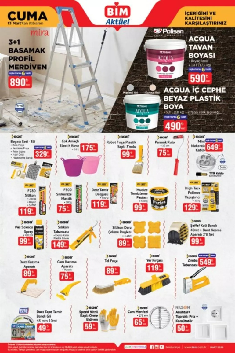BİM 13 Mart Cuma Aktüel Kataloğu Yayınlandı! Bu Hafta BİM’de Yine Yok Yok... resim: 4