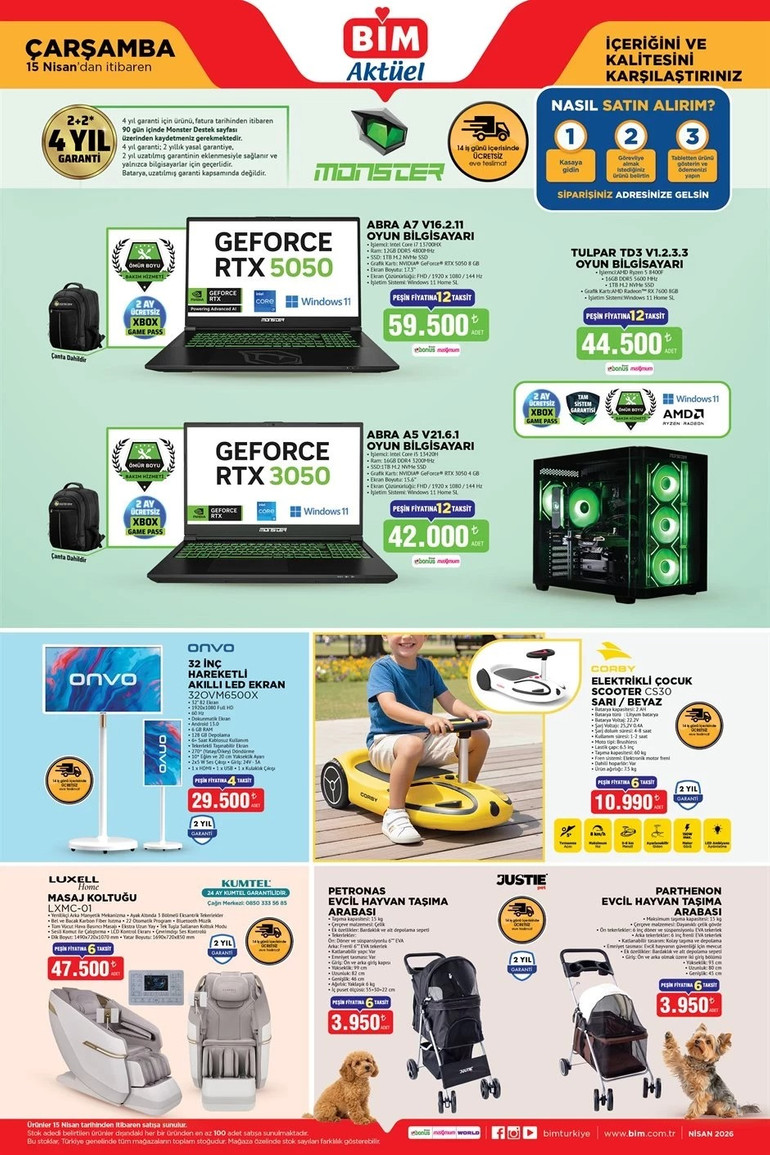 BİM Marketlerin İndirim Yağmuru: 4-15-17 NİSAN Günlerine Özel BİM İndirim Kataloğunda Yok Yok resim: 3