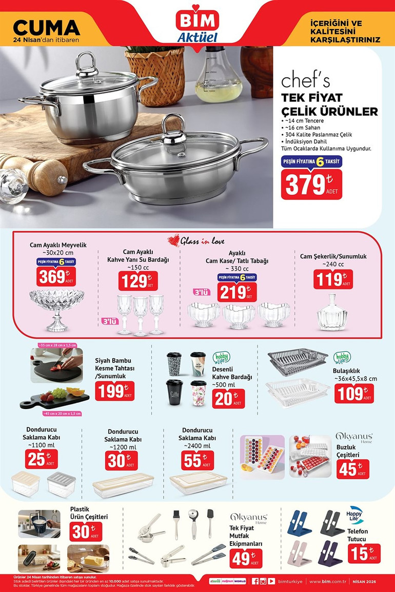 BİM Marketlerin İndirim Yağmuru: 24 Nisan Cuma Gününe Özel BİM İndirim Kataloğunda Yok Yok resim: 6