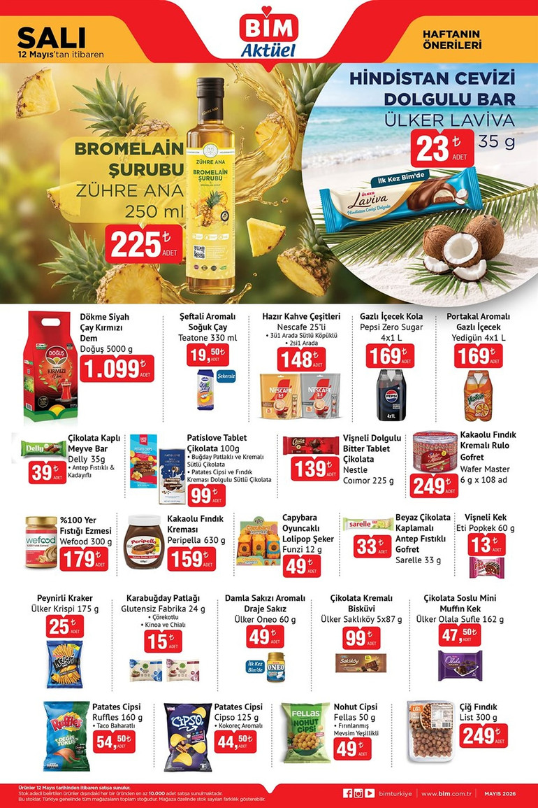 BİM Marketlerin İndirim Rüzgarı: 12-13 Mayıs Günlerine Özel BİM İndirim Kataloğunda Yok Yok resim: 0