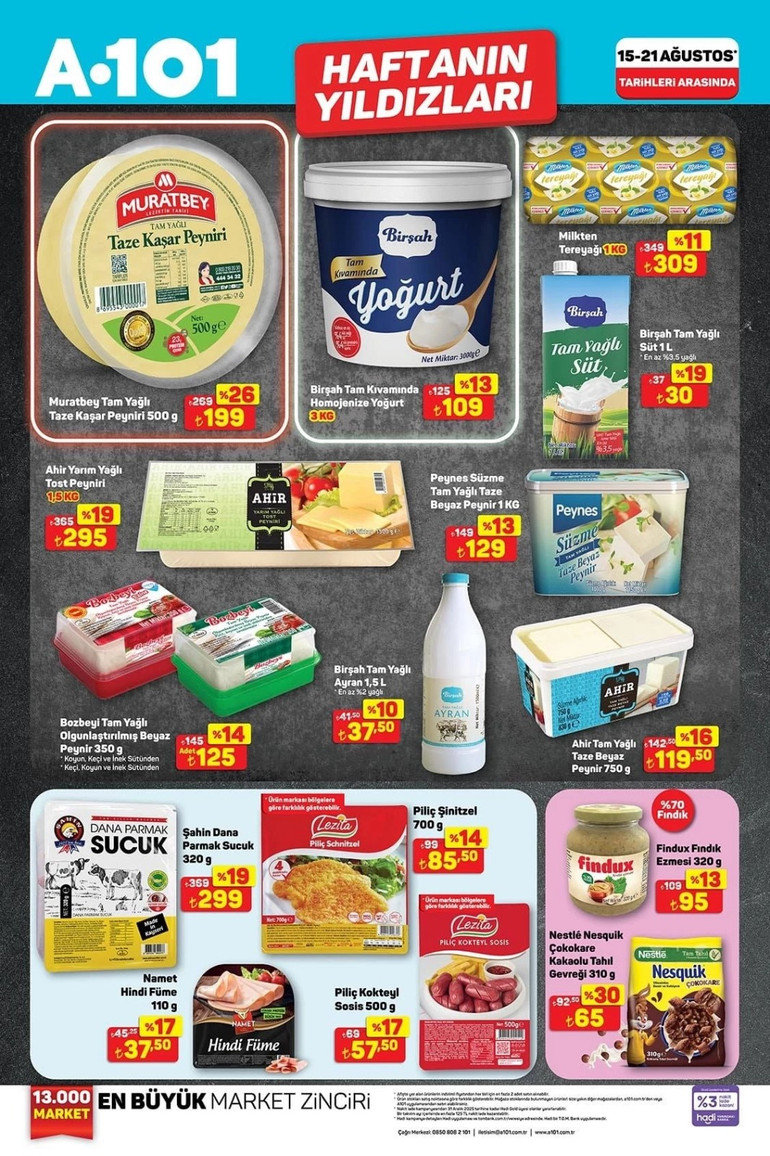 A101'de Cuma Fırsatı Başladı: A101 Haftanın Yıldızları 15-21 Ağustos İndirim Kataloğunda Yok Yok... resim: 0