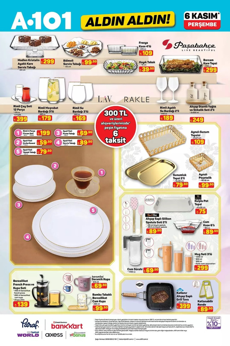 A101 Fırsat Kataloğunu Yayımladı! İşte A101 Aldın Aldın 6 Kasım 2025 Perşembe A101 Kataloğu resim: 6
