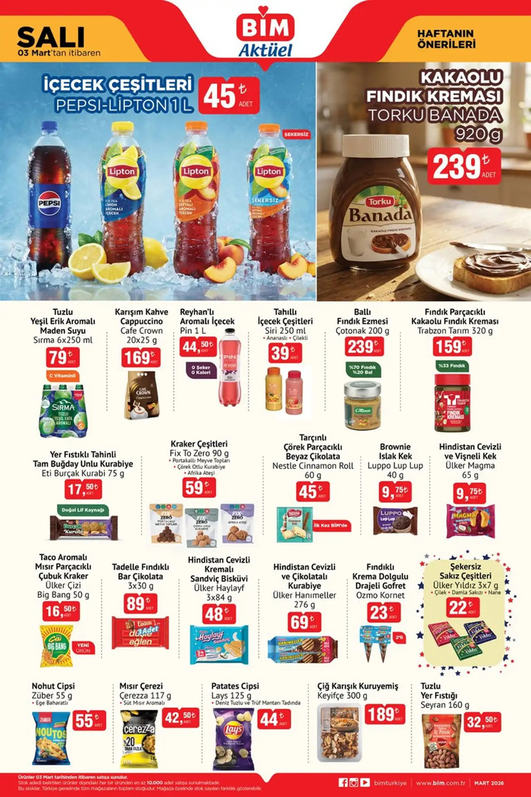 BİM Marketlerin İndirim Yağmuru: 3 - 4 Mart BİM İndirim Kataloğunda Yok Yok resim: 2