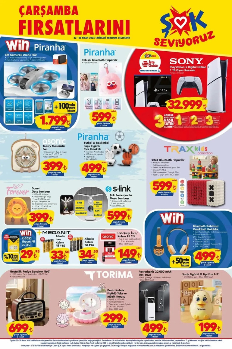 ŞOK 22-28 Nisan 2026 Aktüel Ürünler Kataloğu Yayınlandı: ŞOK Fırsatları Kataloğunda Yine Yok Yok… resim: 0