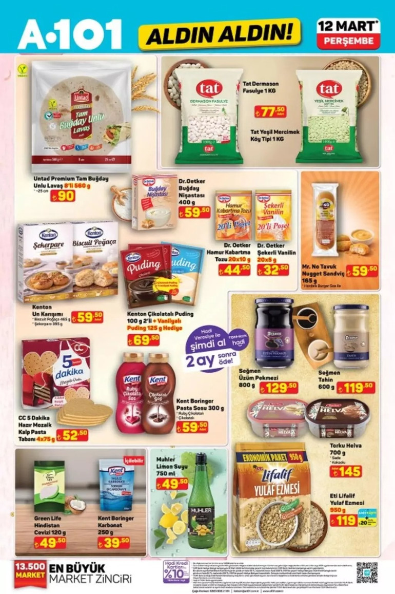 A101 Aldın Aldın Fırsat Kataloğunu Yayınlandı: İşte A101 Aldın Aldın 12 Mart 2026 İndirim Kataloğu resim: 1