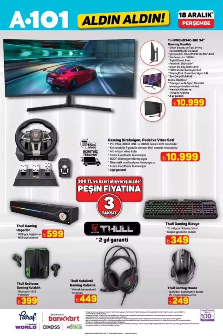 A101 Fırsat Kataloğu Yayınlandı: İşte A101 Aldın Aldın 18 Aralık 2025 İndirim Kataloğu resim: 1