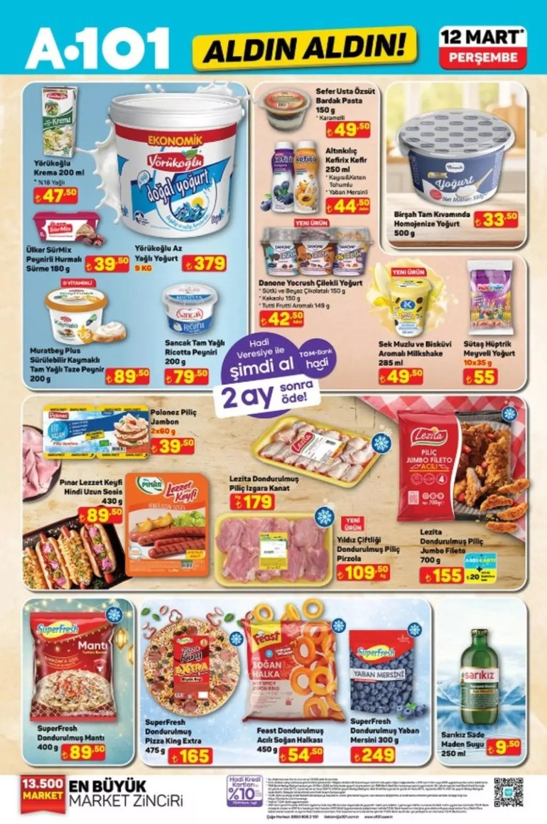 A101 Aldın Aldın Fırsat Kataloğunu Yayınlandı: İşte A101 Aldın Aldın 12 Mart 2026 İndirim Kataloğu resim: 0