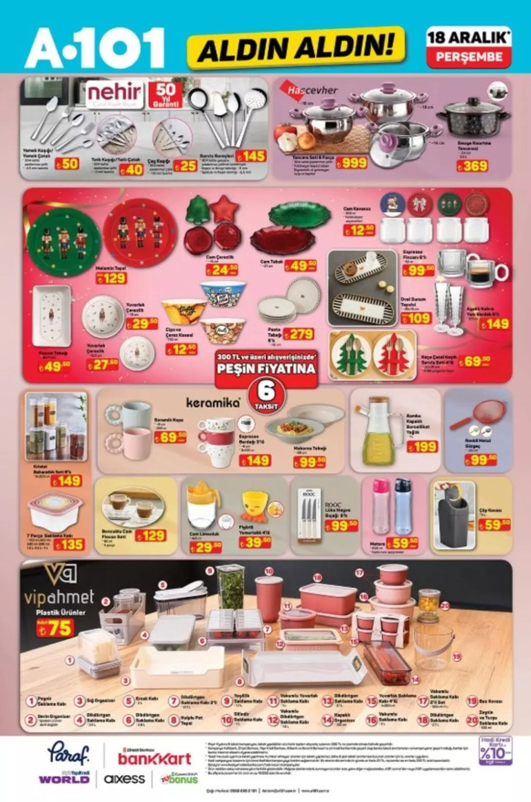 A101 Fırsat Kataloğu Yayınlandı: İşte A101 Aldın Aldın 18 Aralık 2025 İndirim Kataloğu resim: 7
