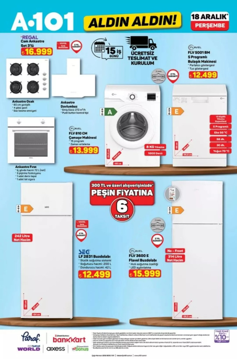 A101 Fırsat Kataloğu Yayınlandı: İşte A101 Aldın Aldın 18 Aralık 2025 İndirim Kataloğu resim: 3