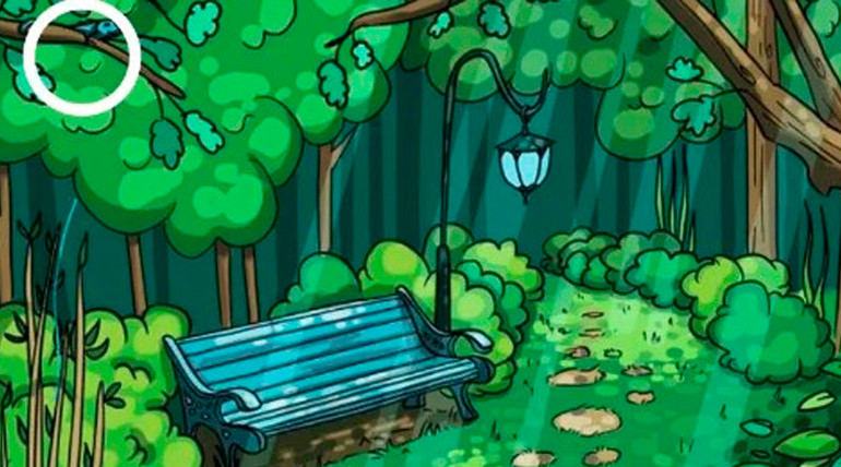 Dikkat Testi: Beynini test et! Bahçedeki gizli kertenkeleyi bulabilecek misin? resim: 1