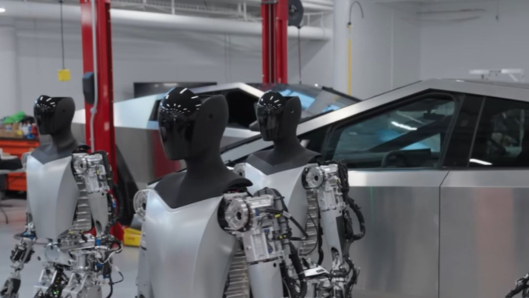 Tesla'nın insansı robotu fabrikada çalışmaya başladı resim: 0