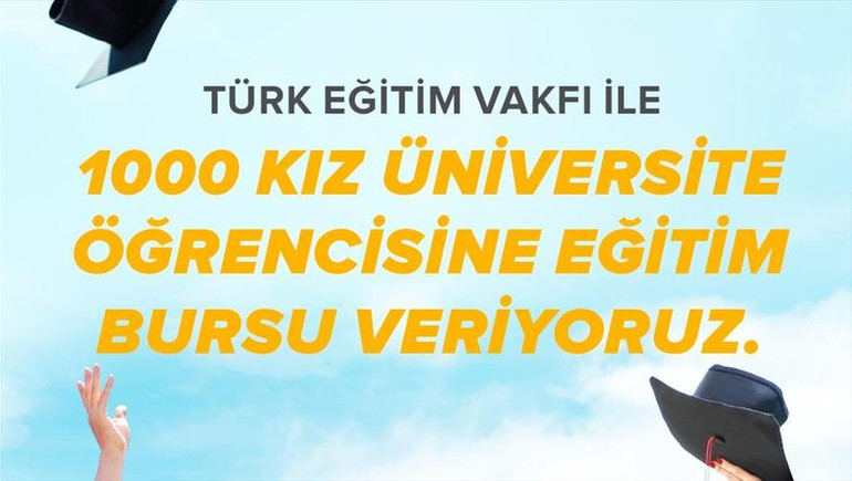 Pegasus'tan 1000 kız öğrenciye TEV bursu!  resim: 0