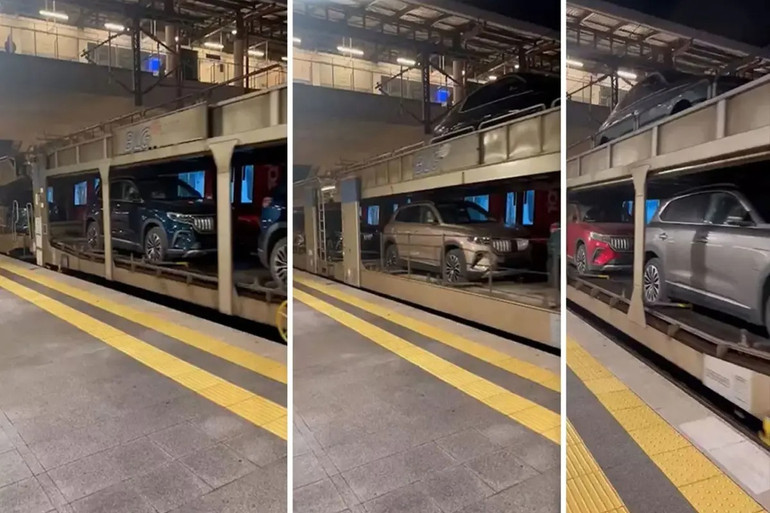 Togg Avrupa Yolunda! Vagonlar Dolusu Yerli Otomobil Marmaray'ı Kullandı resim: 0