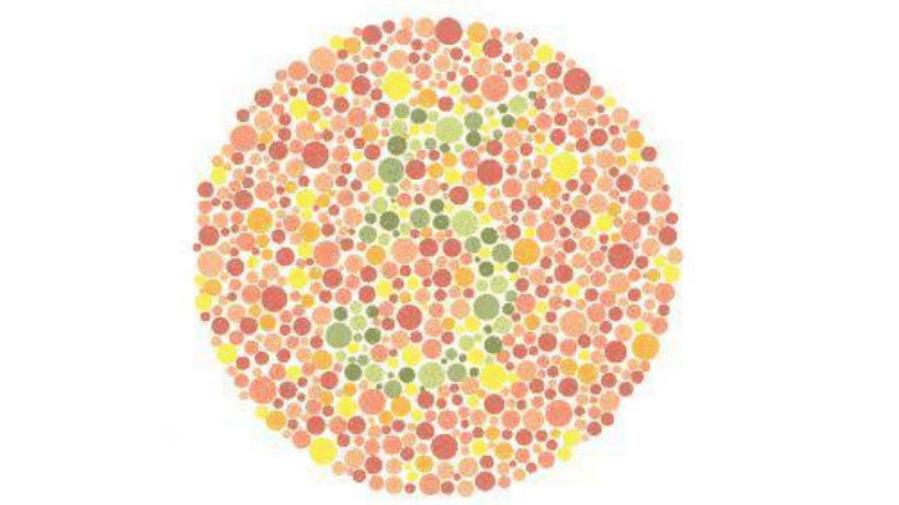 Normal görenler 5 olarak görür. Tüm renklere karşı kör olanlar hiçbir şey göremez.

