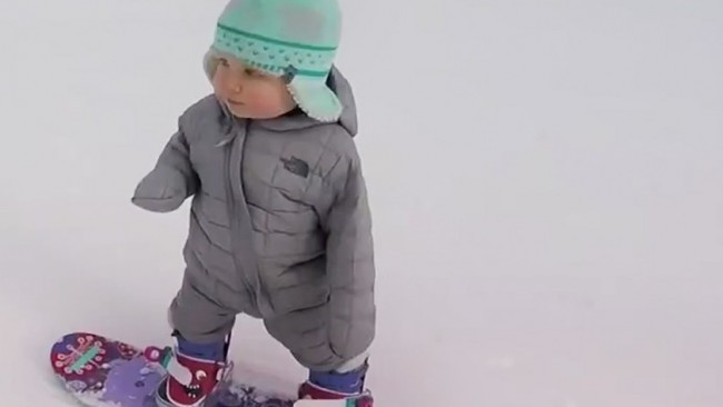 Dünyadaki en sevimli snowboardcu :)