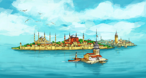 Dante ve Constantinople (İstanbul)